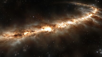 Obraz premium Stunning Cosmic Vortex with Sparkling Stars and Ethereal Dust Capturing the Beauty of the Infinite Universe in a Mesmerizing Astronomical Scene