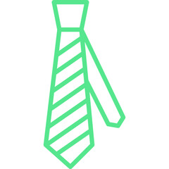 Tie single vector icon illustration