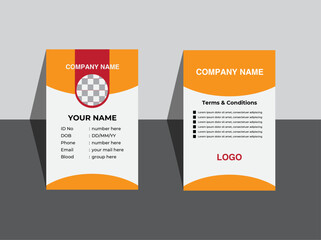 This ID card is a standard size and ready to print. You can print as many as you like, anywhere you choose, and since you own the file you can reprint anytime you run out!