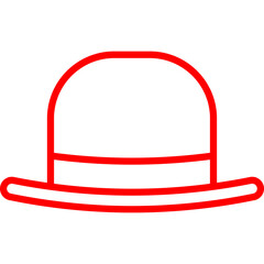 Hat I single vector icon illustration
