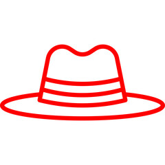Hat II single vector icon illustration