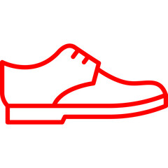 Shoe single vector icon illustration