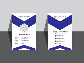 This ID card is a standard size and ready to print. You can print as many as you like, anywhere you choose, and since you own the file you can reprint anytime you run out!