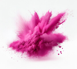 Modernes Kunstwerk: Rosa Farbsplash