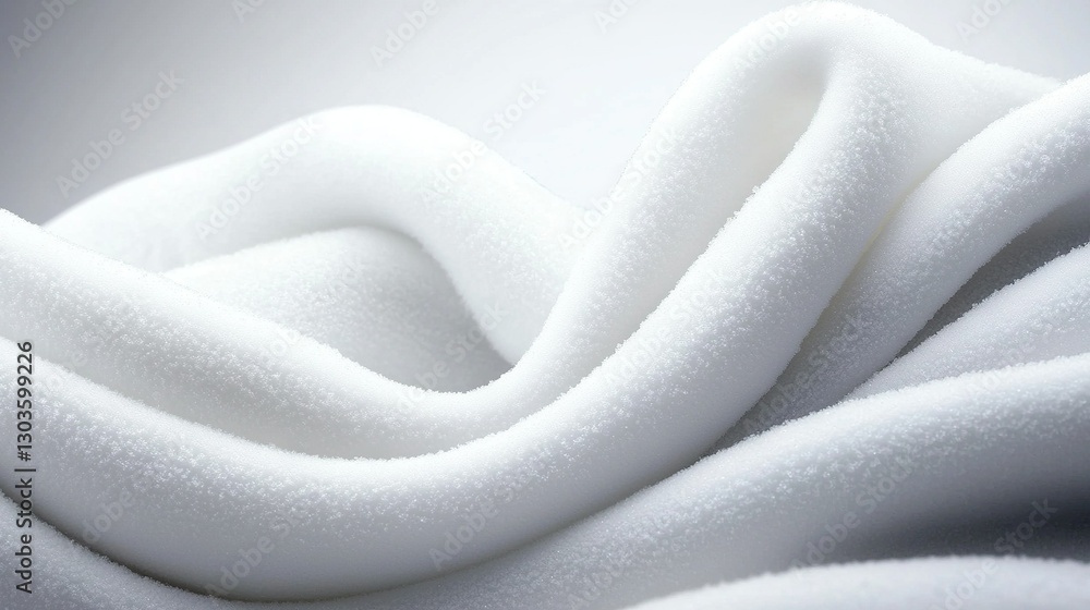 Poster a close-up of white fabric on a gray background with space for text or an image