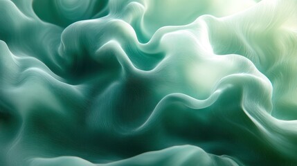 Obraz premium Abstract teal fabric folds