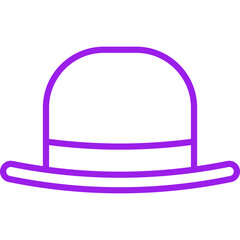 Hat I single vector icon illustration