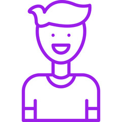 Man single vector icon illustration