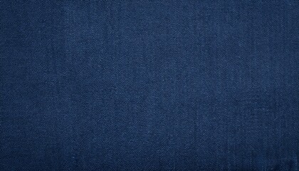 surface of dark blue linen fabric background texture