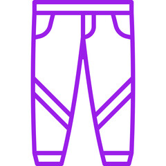 Trousers single vector icon illustration