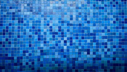 blue tile wall