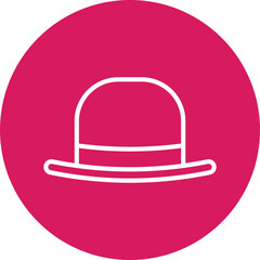 Hat I single vector icon illustration