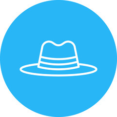 Hat II single vector icon illustration