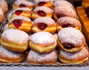 Traditional Polish Rose Jam Donuts for Fat Thursday