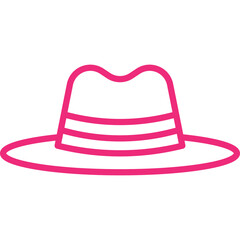 Hat II single vector icon illustration