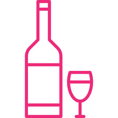 Alcohol single vector icon illustration
