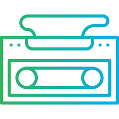 Casette Player single vector icon illustration