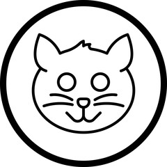 Animal single vector icon illustration