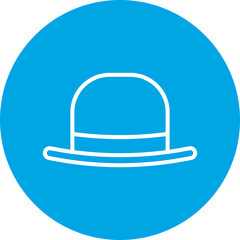Hat I single vector icon illustration