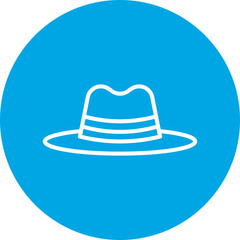 Hat II single vector icon illustration