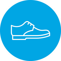 Shoe single vector icon illustration