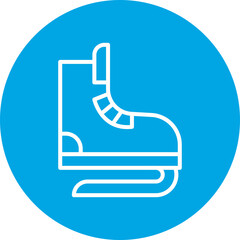 Skates single vector icon illustration