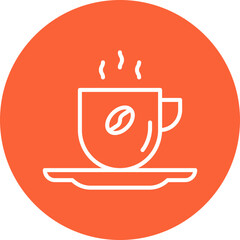 Coffee Cup single vector icon illustration