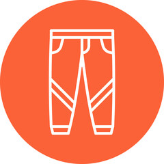 Trousers single vector icon illustration