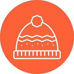 Warm Cap single vector icon illustration