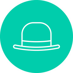 Hat I single vector icon illustration