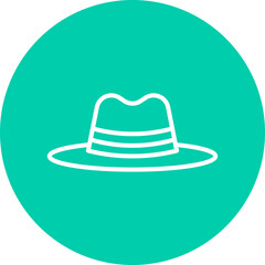 Hat II single vector icon illustration