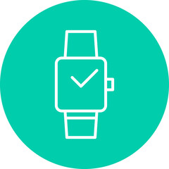 Watch single vector icon illustration