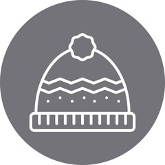 Warm Cap single vector icon illustration