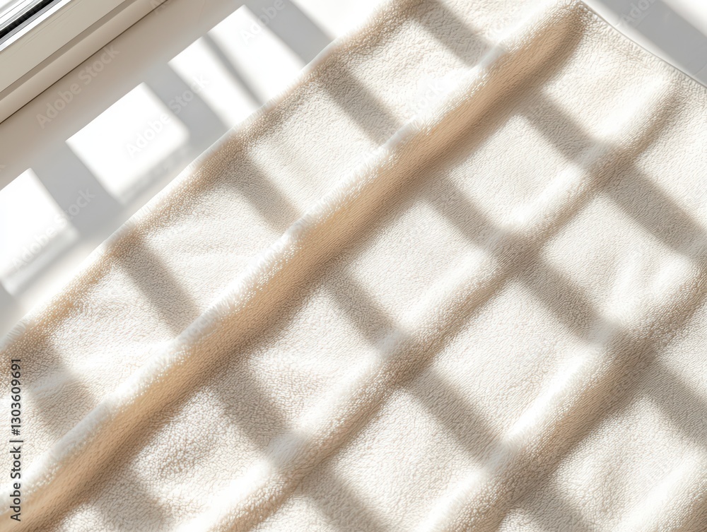 Poster soft velvet fabric texture with shadows creating chaos and depth in natural light