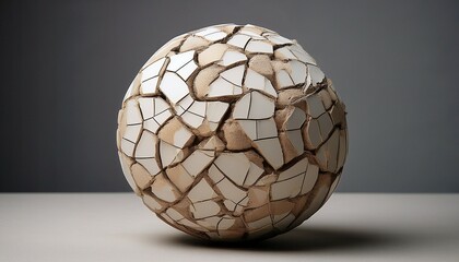 glass sphere on black background