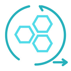 Internet of things, Internet of vehicles sky blue icon pack