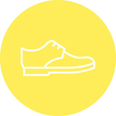 Shoe single vector icon illustration