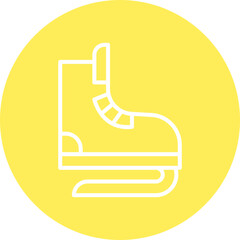 Skates single vector icon illustration
