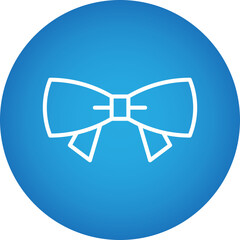 Bow Tie single vector icon illustration