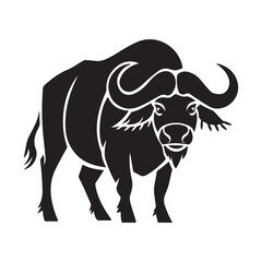 Obraz premium Bull silhouette icon vector illustration