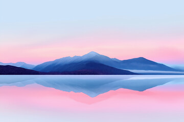 Mountain Reflection on a Lake