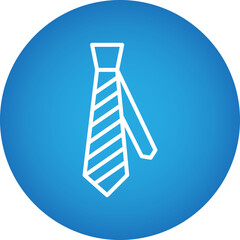Tie single vector icon illustration