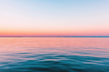 Obraz premium Calm Ocean at Sunset