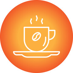 Coffee Cup single vector icon illustration