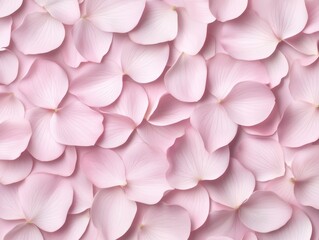 Obraz premium Soft pink flower petals densely layered, creating a serene and calming background