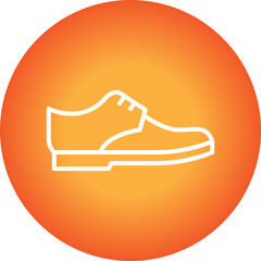 Shoe single vector icon illustration