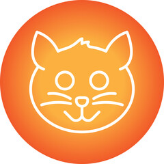 Animal single vector icon illustration