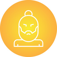 Hipster Style II single vector icon illustration