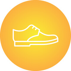 Shoe single vector icon illustration