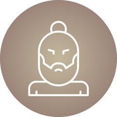 Hipster Style II single vector icon illustration